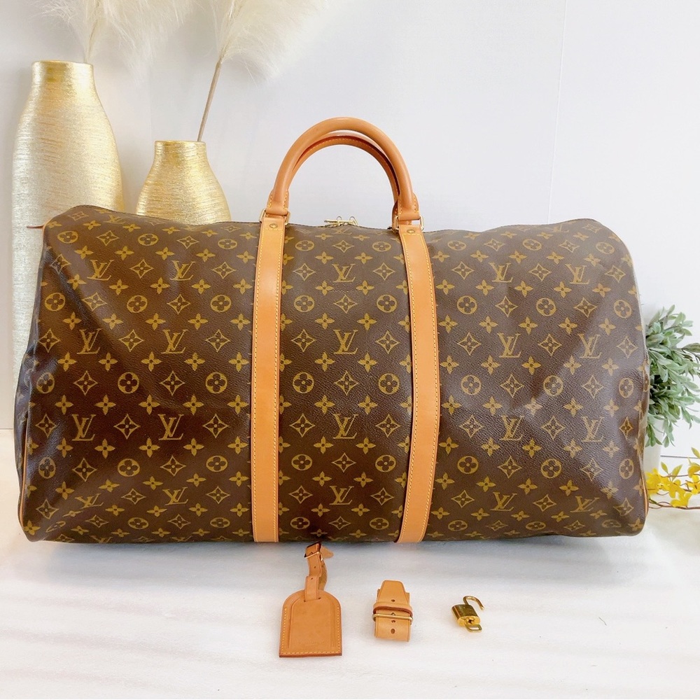 BEAUTIFUL ❤️Authentic Louis Vuitton Keepall 60 Monogram canvas